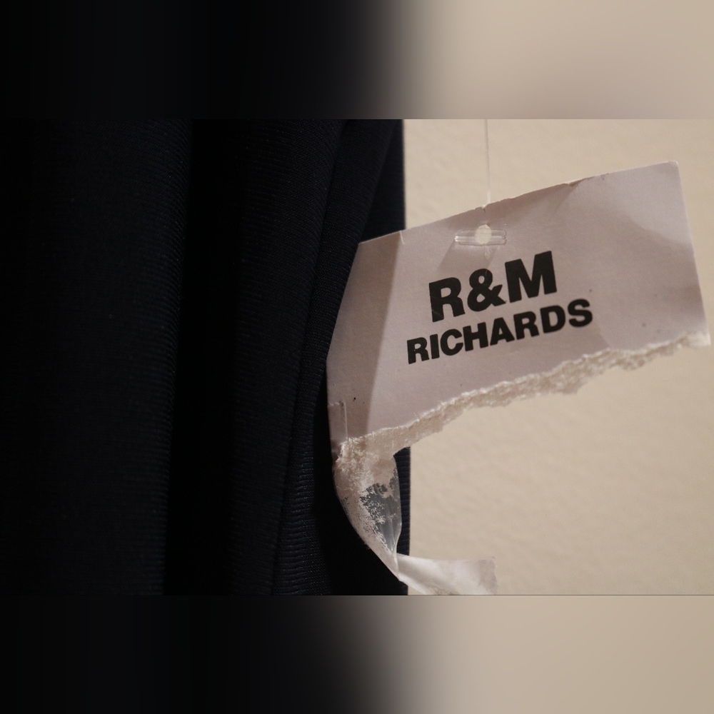 R&M Richards Dress, Navy, Plus Size 1X - Picture 5 of 9